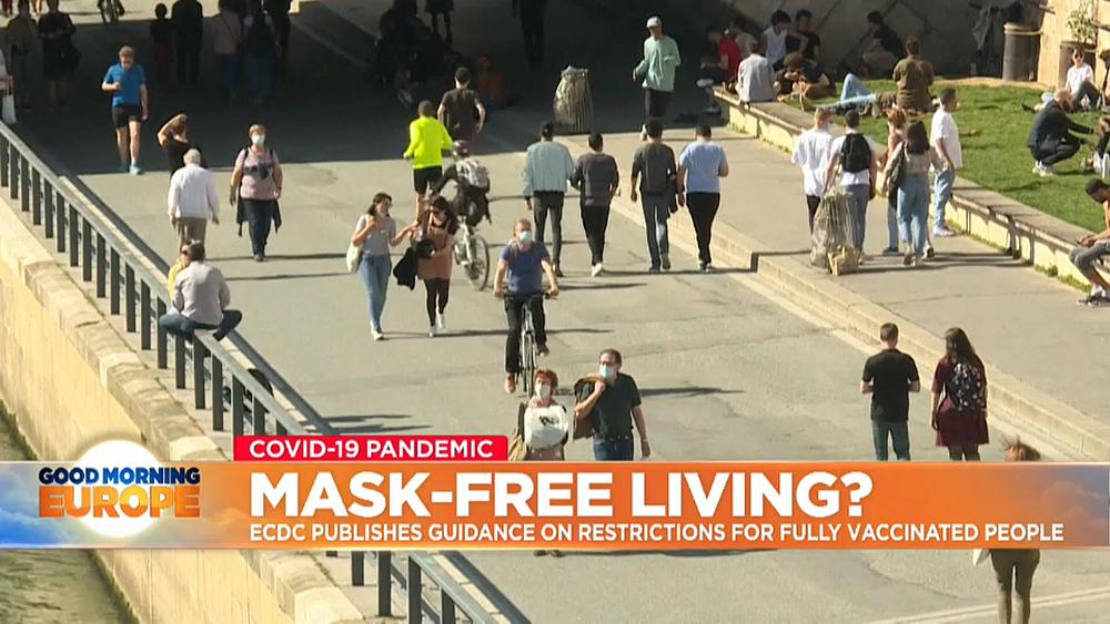 Fully vaccinated people meeting inside don't need to wear masks, ECDC says