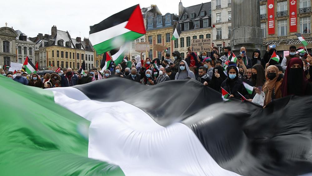 Police fire tear gas on banned pro-Palestine march in Paris as protests sweep Europe