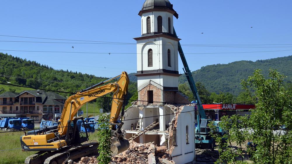 Illegal Bosnia church is torn down after decades-long legal battle