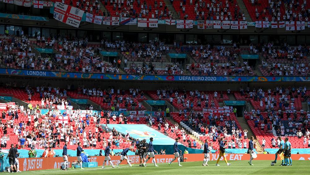 Fan at Euro 2020 in serious condition after fall at Wembley