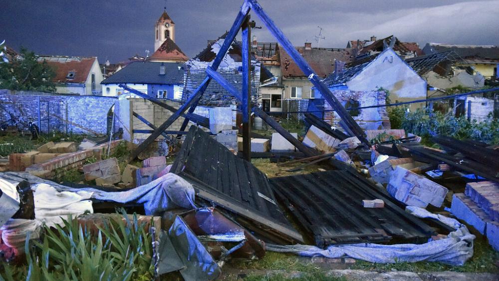 Rare tornado kills five people and injures hundreds more in the Czech Republic